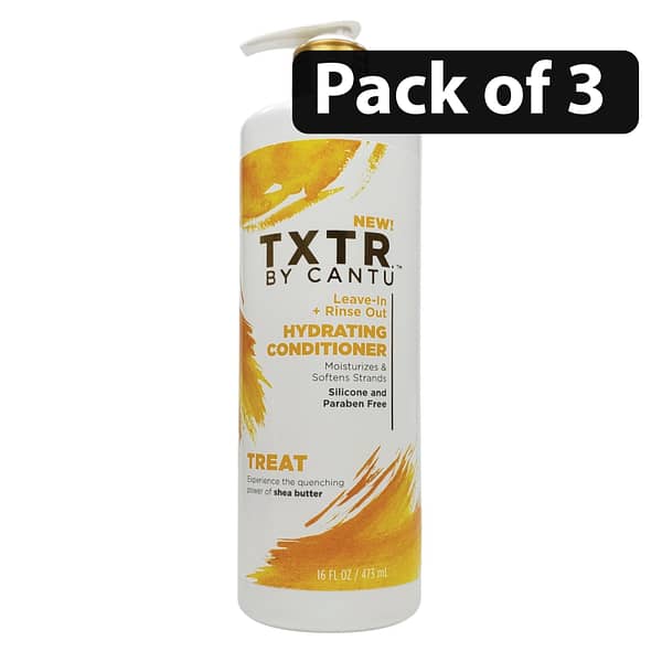 (Pack of 6) TXTR by Cantu Leave-In + Rinse Out Hydrating Conditioner 473ml