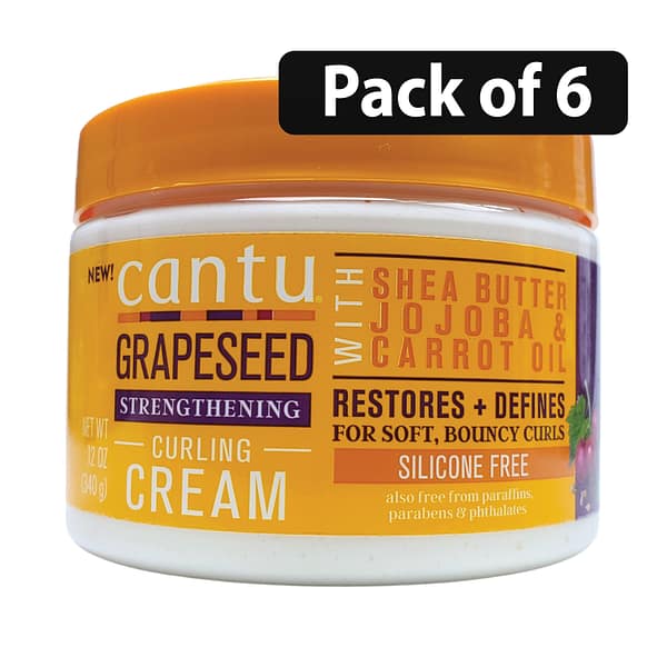 (Pack of 6) Cantu Grapeseed Curling Cream 12oz