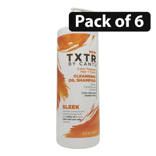 (Pack of 6) TXTR By Cantu Cleansing Oil Shampoo 16 Fl.oz