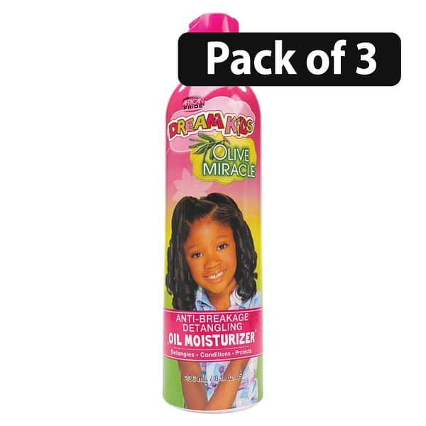 (Pack of 3) African Pride Dream Kids Anti-Breaking Detangling Oil Moisturizer 236ml