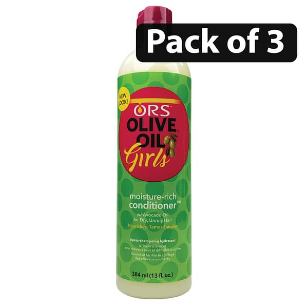 (Pack of 3) ORS Olive Oil Girls Moisture Rich Conditioner 13Fl.oz