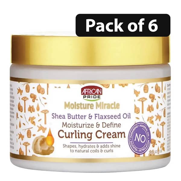 (Pack of 6) African Pride Moisture Miracle Curling Cream 12oz