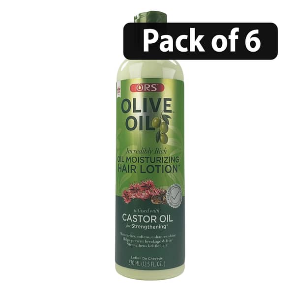 (Pack of 6) ORS Olive Oil Moisturizing Hair Lotion 370ml N