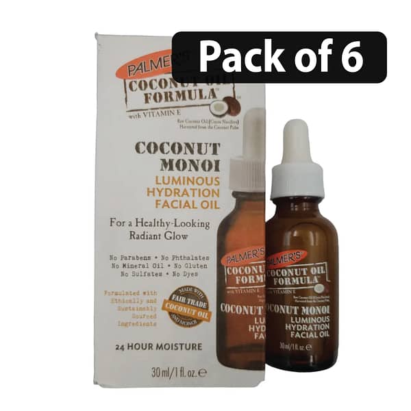 (Pack of 6) Palmer’s Coconut Oil Formula Facial Oil 30ml