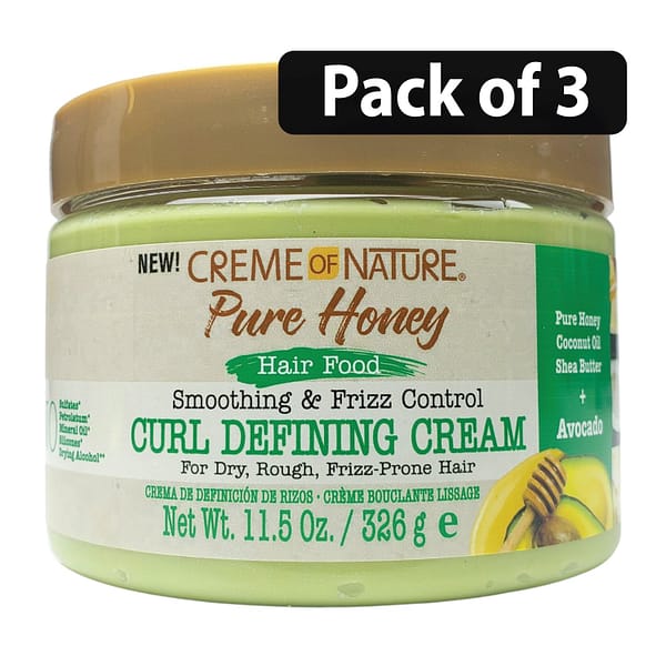 Creme Of Nature Pure Honey Hair Food Avocado Curl Defining Cream 11.5oz