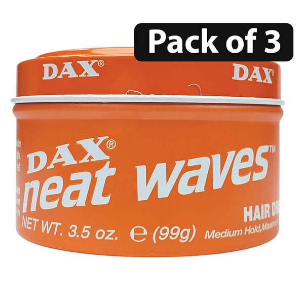 (Pack of 3) Dax Neat Waves Hair Dress 3.5oz