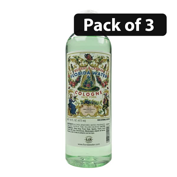 (Pack of 3) Murray & Lanman Florida Water Cologne New York 16 fl Oz (472ml)