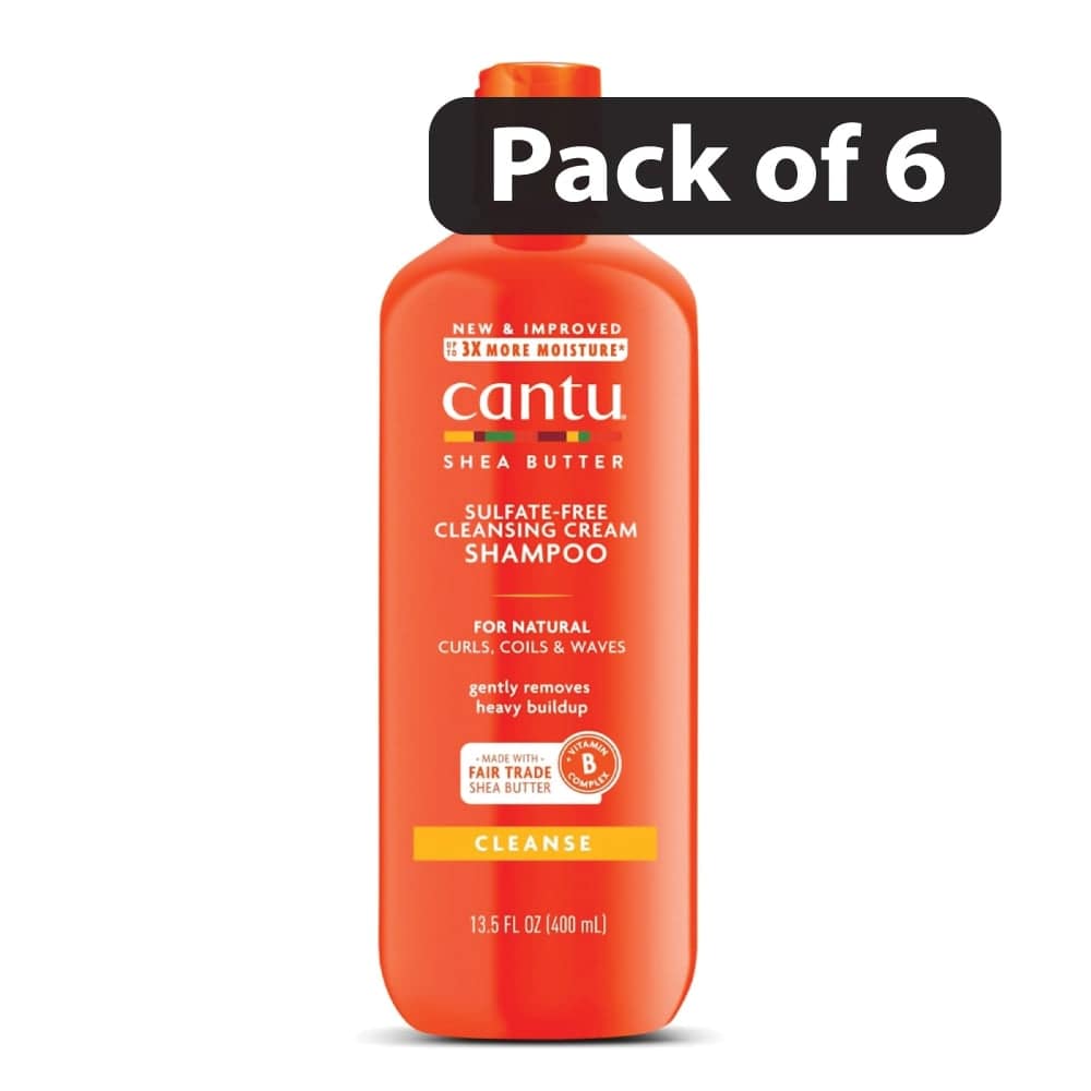 (Pack of 6) Cantu Shea Butter for Natural Hair Cleansing cream shampoo 13.5oz (Pack of 6) Cantu Shea Butter for Natural Hair Cleansing cream shampoo 13.5oz