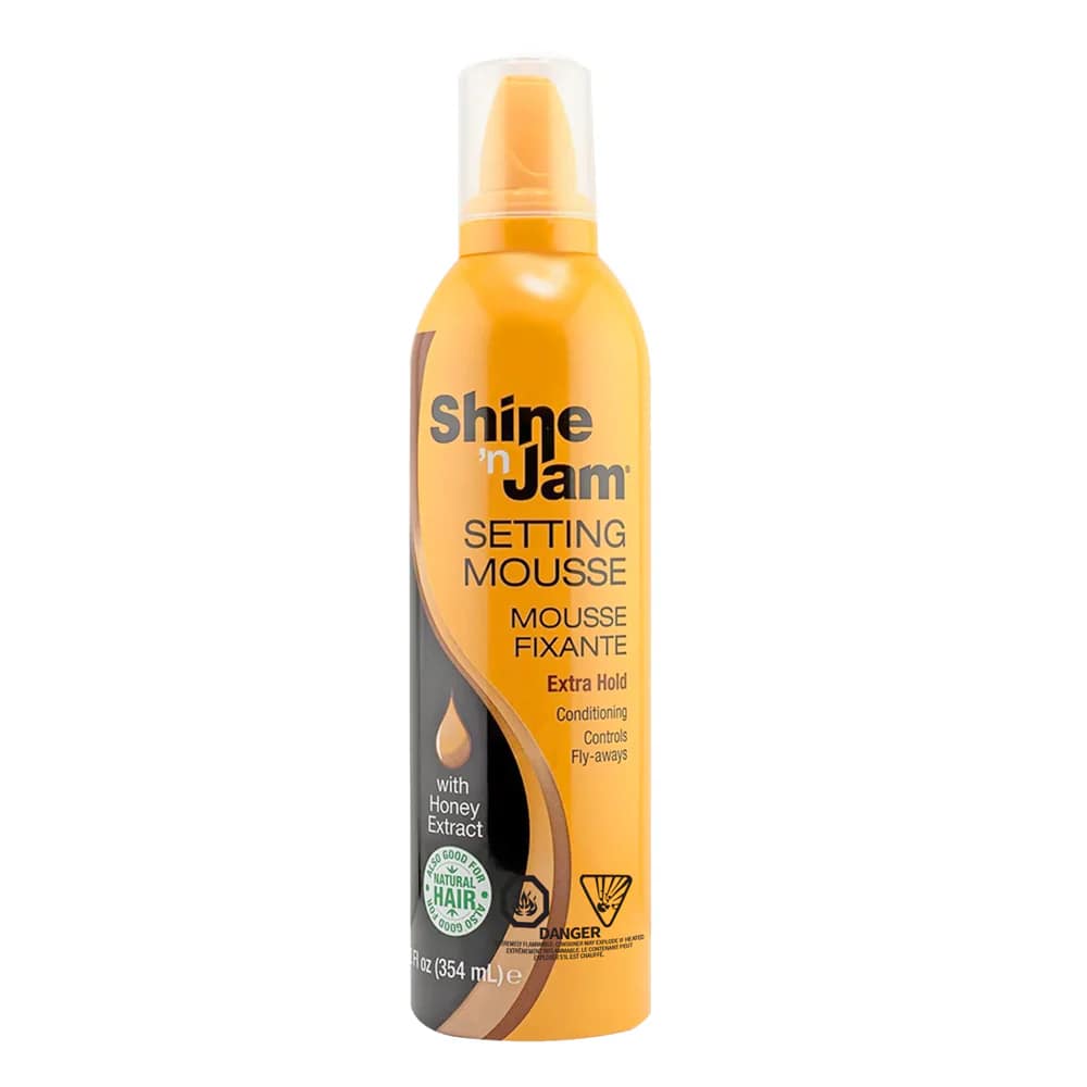 Shine n Jam Setting Mousse Extra Hold 12fl.oz 1 Shine n Jam Setting Mousse Extra Hold 12fl.oz