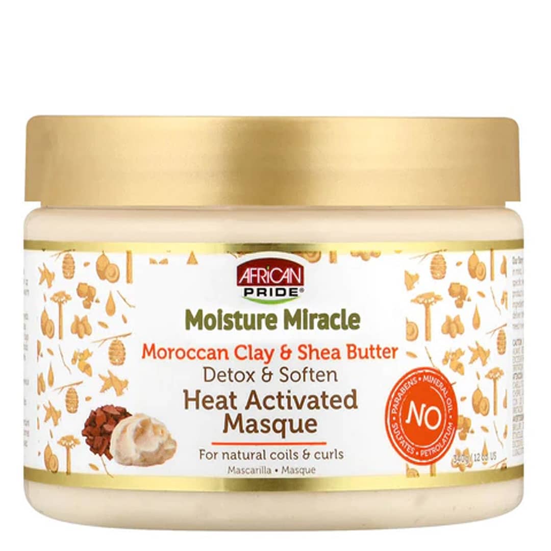 African Pride Moisture Heat Activated Masque 12oz African Pride Moisture Heat Activated Masque 12oz