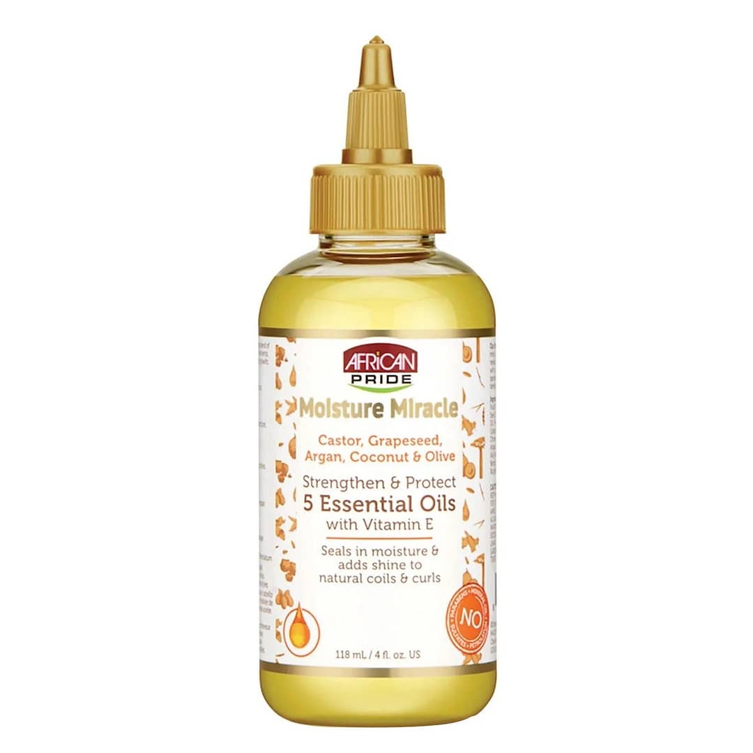 African Pride Moisture Miracle 5 Essential Oils 118ml African Pride Moisture Miracle 5 Essential Oils 118ml