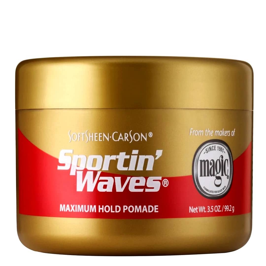 Sportin' Waves Maximum Hold Pomade 3.5oz Sportin' Waves Maximum Hold Pomade 3.5oz