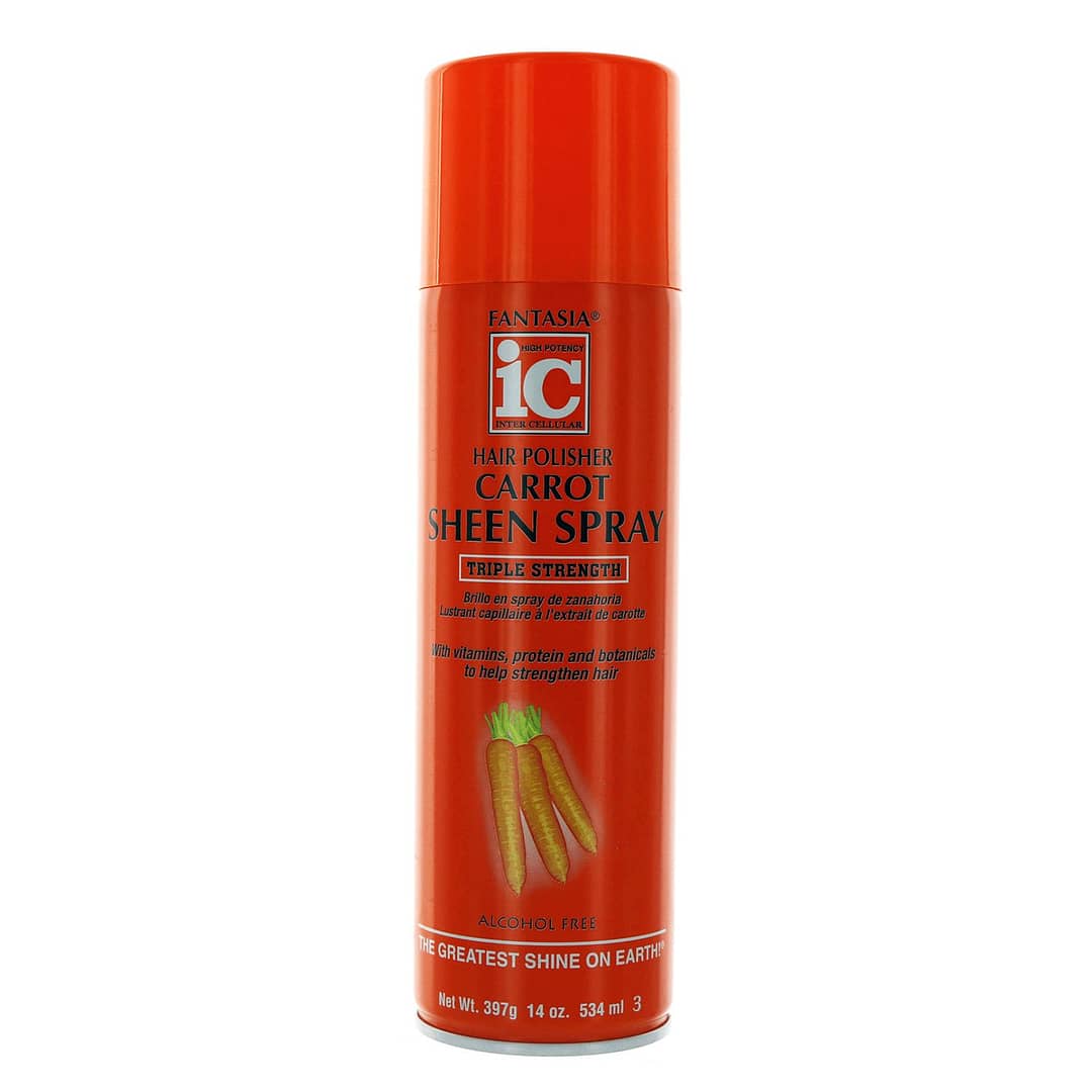 Fantasia IC Hair Polisher Carrot Sheen Spray Triple Strength 14oz Fantasia IC Hair Polisher Carrot Sheen Spray Triple Strength 14oz
