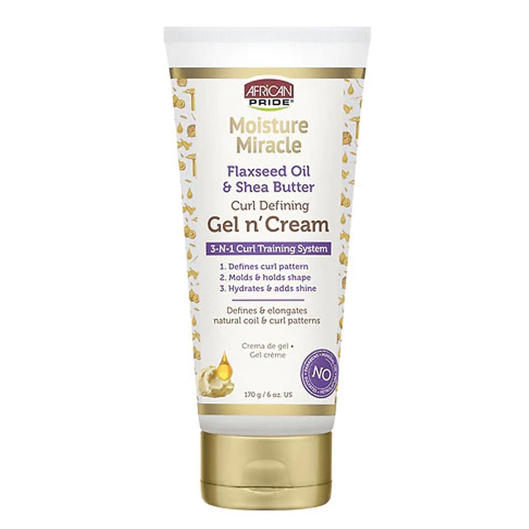 African Pride - Moisture Miracle Curl Defining Gel'N'Cream - 6oz African Pride - Moisture Miracle Curl Defining Gel'N'Cream - 6oz