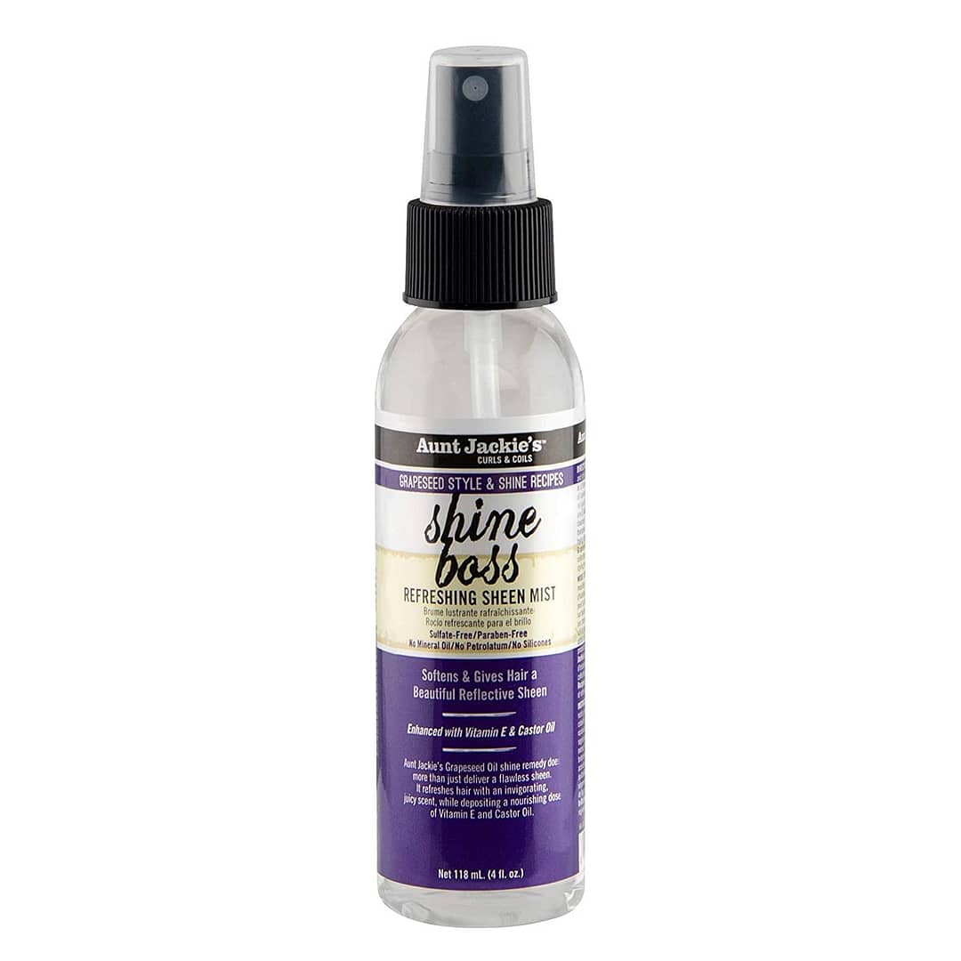 Aunt Jackie's Shine Boss Refreshing Sheen Mist 4oz Aunt Jackie's Shine Boss Refreshing Sheen Mist 4oz
