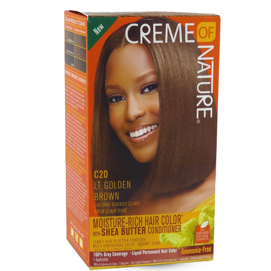 Creme of Nature C20 LT Golden Brown Moisture-Rich Hair Color