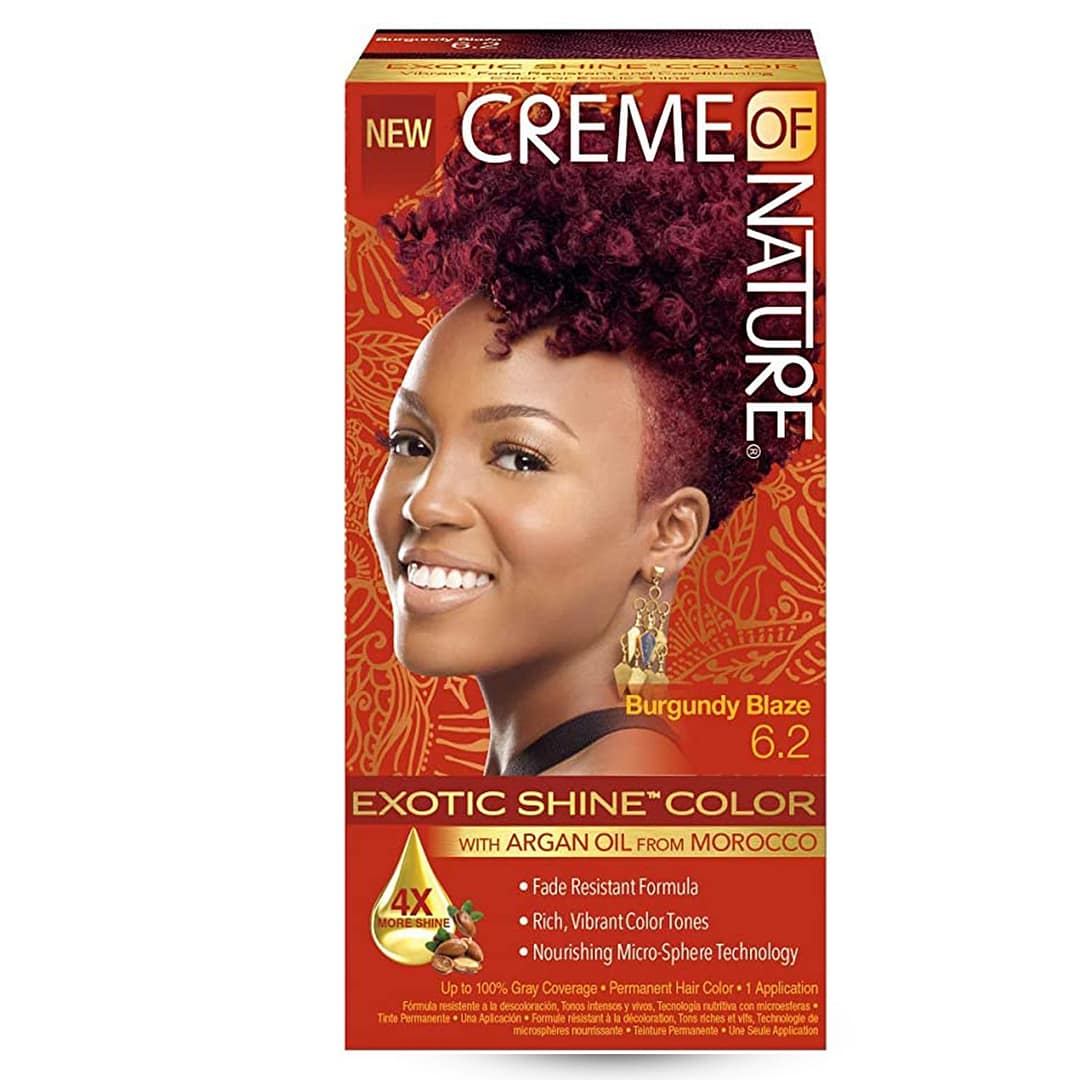Creme of Nature Exotic Shine Color Burgundy Blaze 6.2 Creme of Nature Exotic Shine Color Burgundy Blaze 6.2