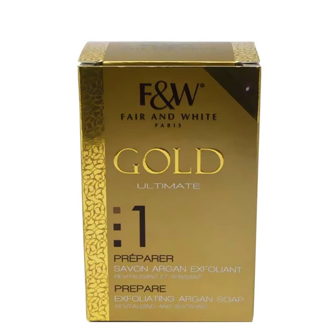 Fair & White Paris GOLD ULTIMATE EXFOLIATING ARGAN SOAP Fair & White Paris GOLD ULTIMATE EXFOLIATING ARGAN SOAP