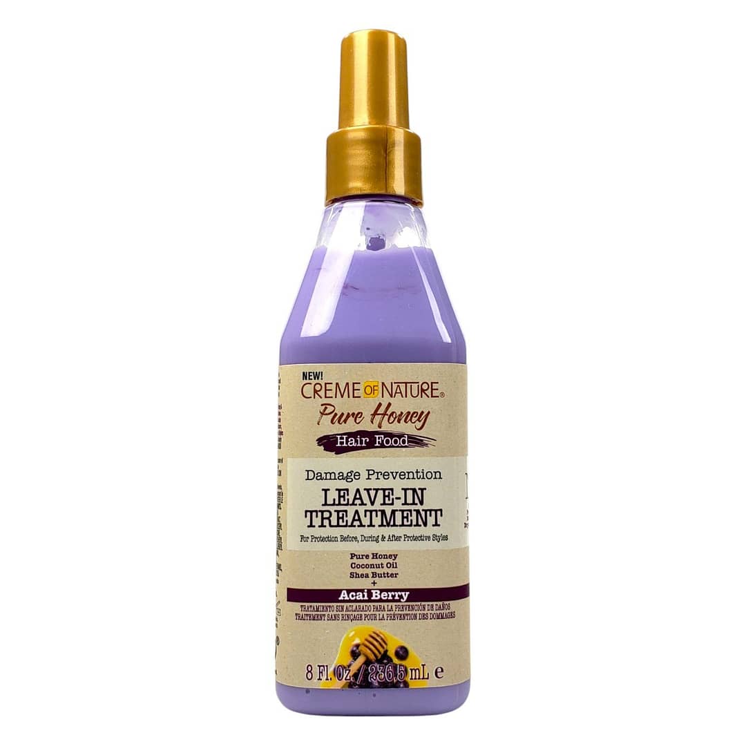 CREME OF NATURE Pure Honey Hair Food Acai Berry Leave In Treatment (8oz)