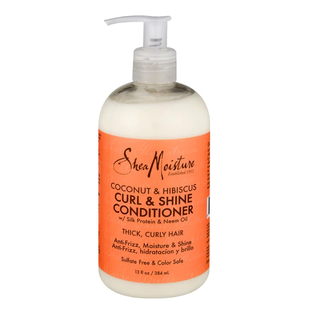 Shea Moisture Curl & Shine Conditioner Coconut & Hibiscus Shea Moisture 13oz Shea Moisture Curl & Shine Conditioner Coconut & Hibiscus Shea Moisture 13oz
