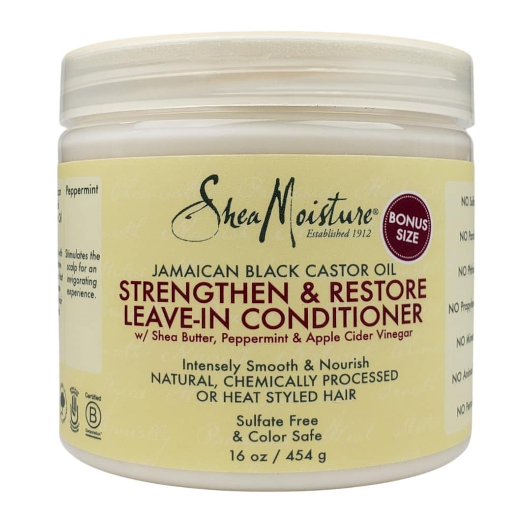 Shea Moisture Jamaican Black Castor Oil Strengthen & Restore Leave-In Conditioner 16oz Shea Moisture Jamaican Black Castor Oil Strengthen & Restore Leave-In Conditioner 16oz