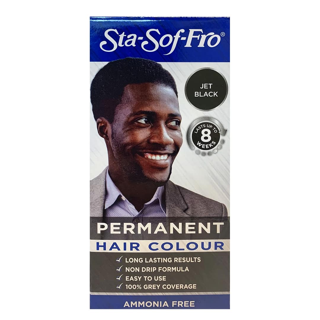 Sta Sof Fro Permanent Black Hair Dye For Men Jet Black Sta Sof Fro Permanent Black Hair Dye For Men Jet Black