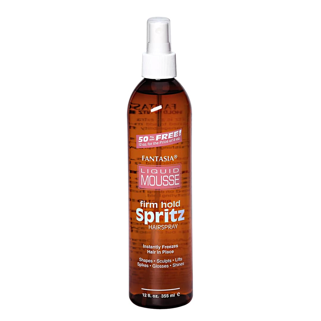 Fantasia Liquid Mousse Spritz Hairspray, Firm Hold 12oz 1 Fantasia Liquid Mousse Spritz Hairspray, Firm Hold, 12 oz