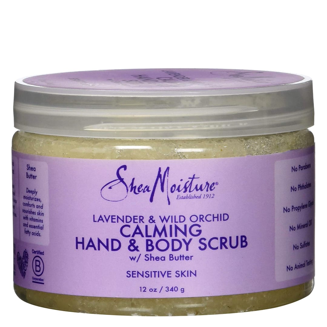 Shea-Moisture-Lavender-&-Wild-Orchid-Calming-Hand-&-Body-Scrub-12oz Shea-Moisture-Lavender-&-Wild-Orchid-Calming-Hand-&-Body-Scrub-12oz