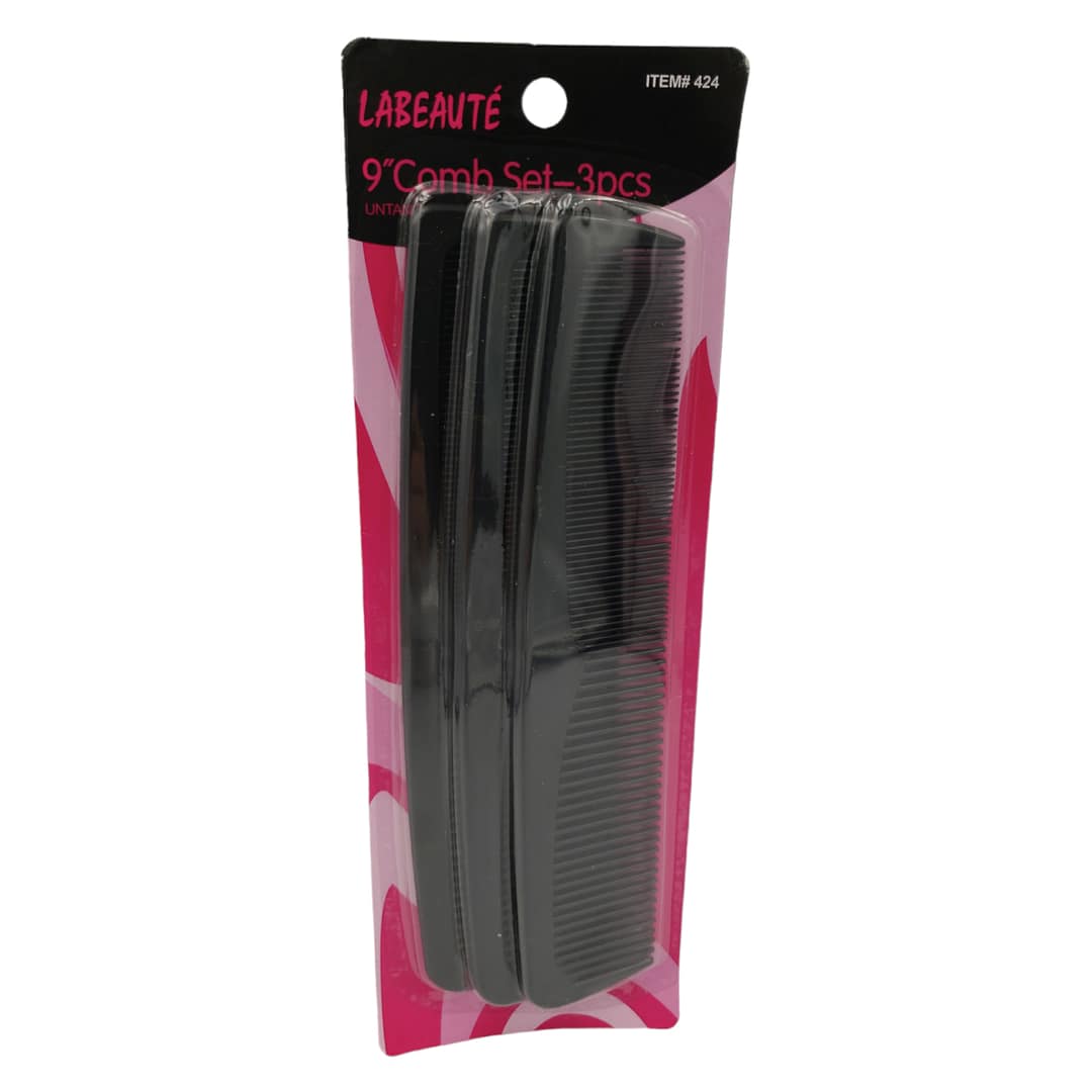 La Beaute 9inch Comb Set 3pcs La Beaute 9inch Comb Set 3pcs