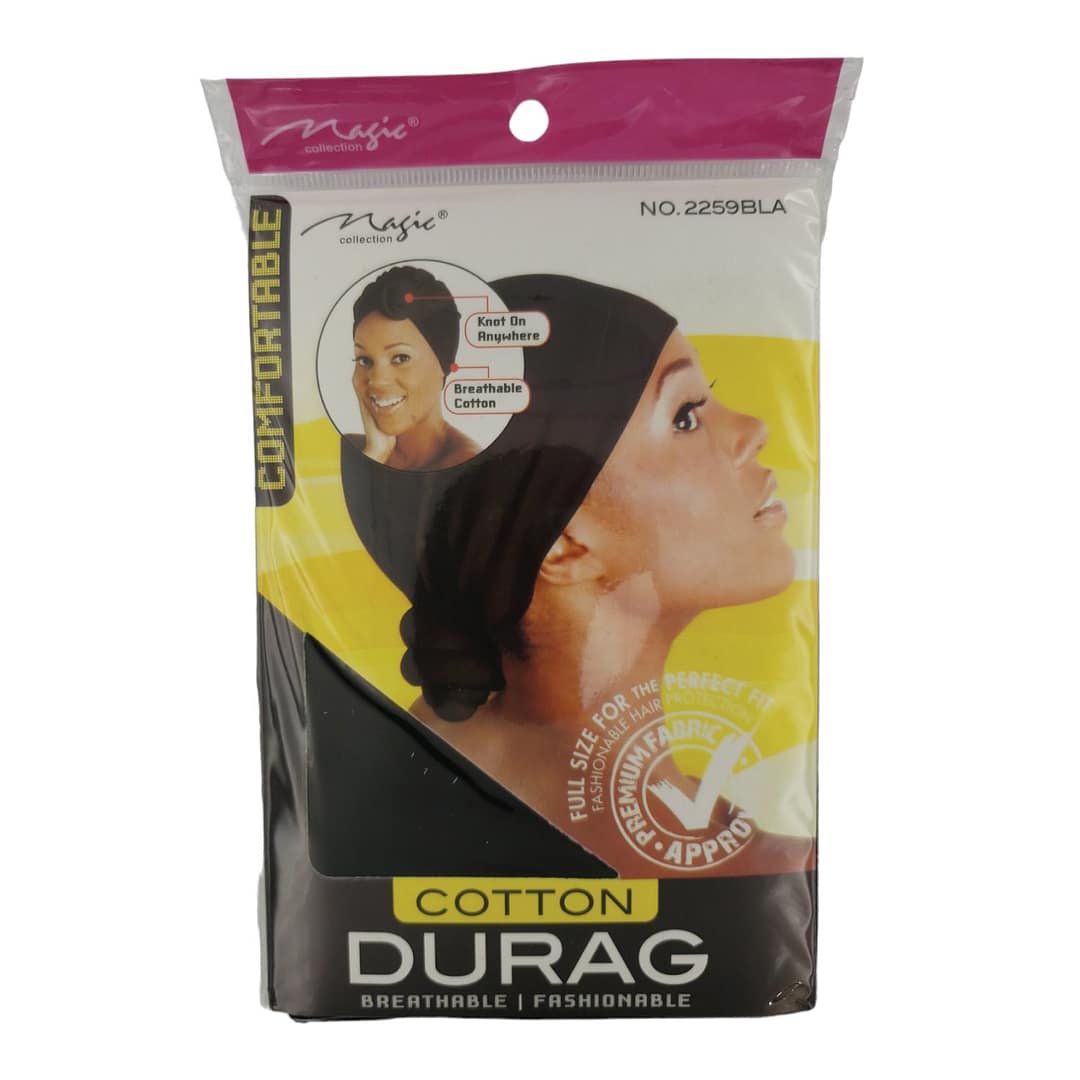 Magic Cotton Durag 2259BLA Magic Cotton Durag 2259BLA