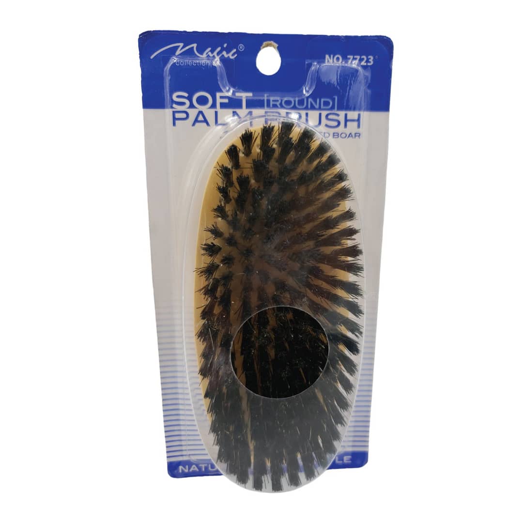 Magic-Soft-Round-Palm-Brush-Natural-Boar-Bristle-7723-(1) Magic Soft Round Palm Brush Natural Boar Bristle 7723 1