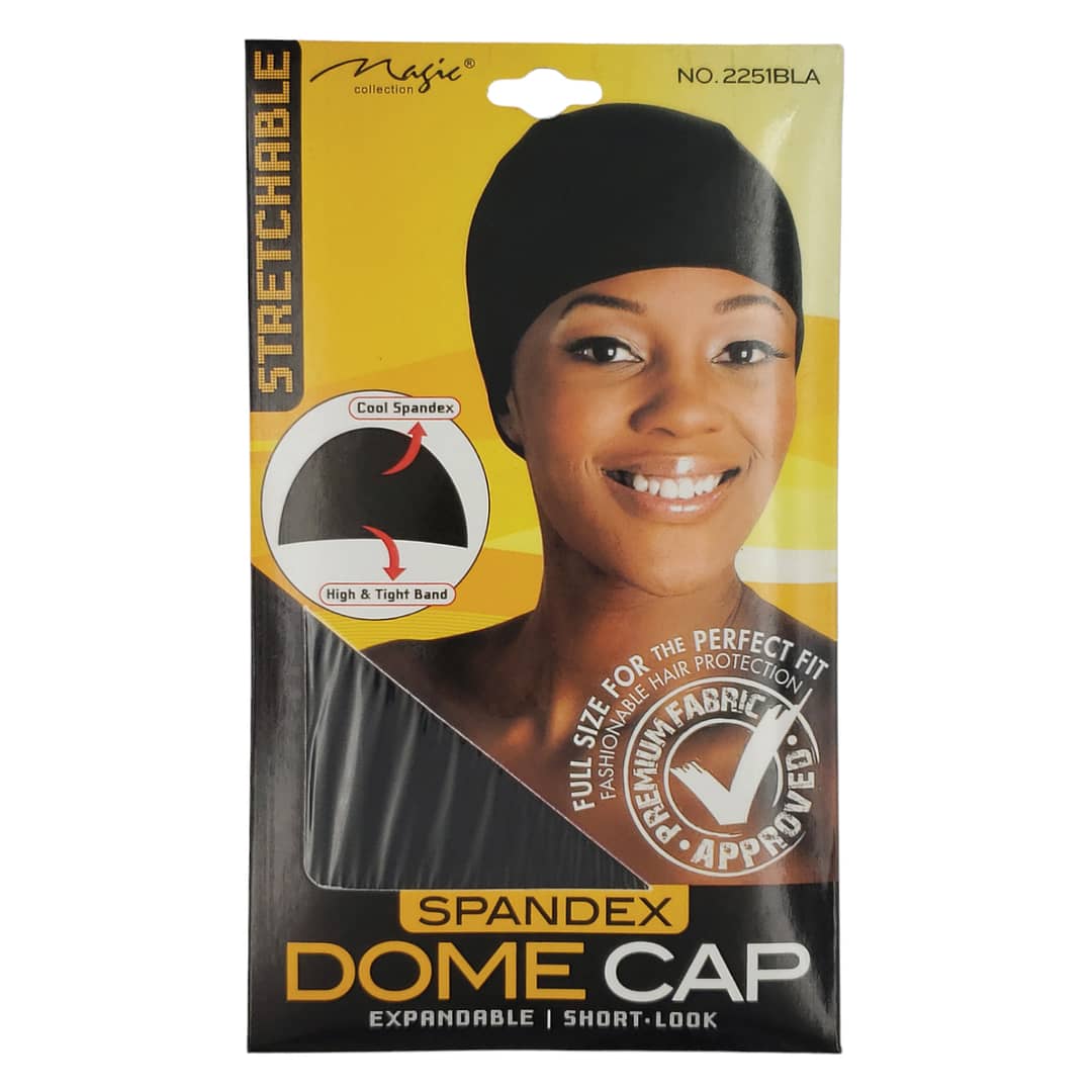 Magic Stretchable Spandex Dome Cap 2251BLA Magic Stretchable Spandex Dome Cap 2251BLA