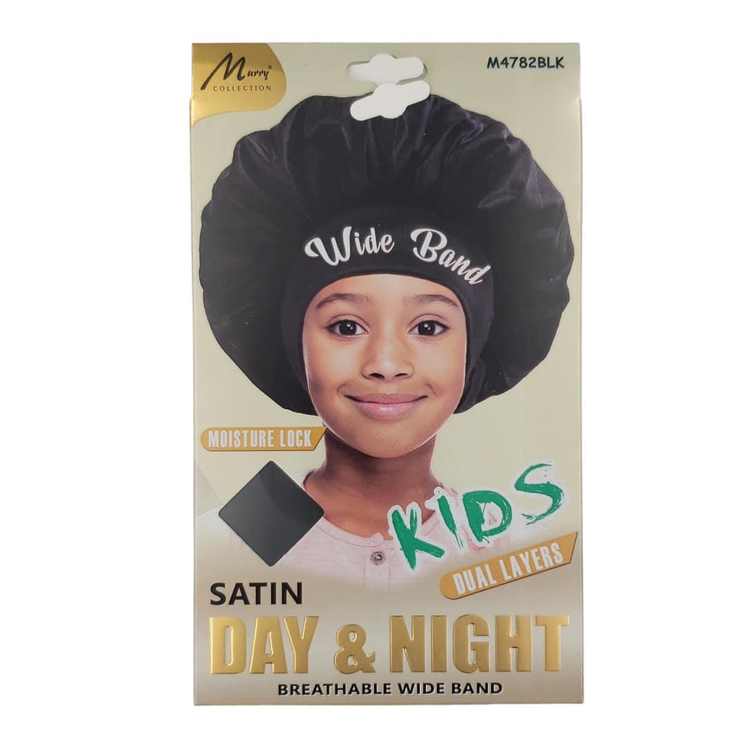 Murry Kids Satin Day And Night Breathable Wide Band M4782BLK Murry Kids Satin Day And Night Breathable Wide Band M4782BLK
