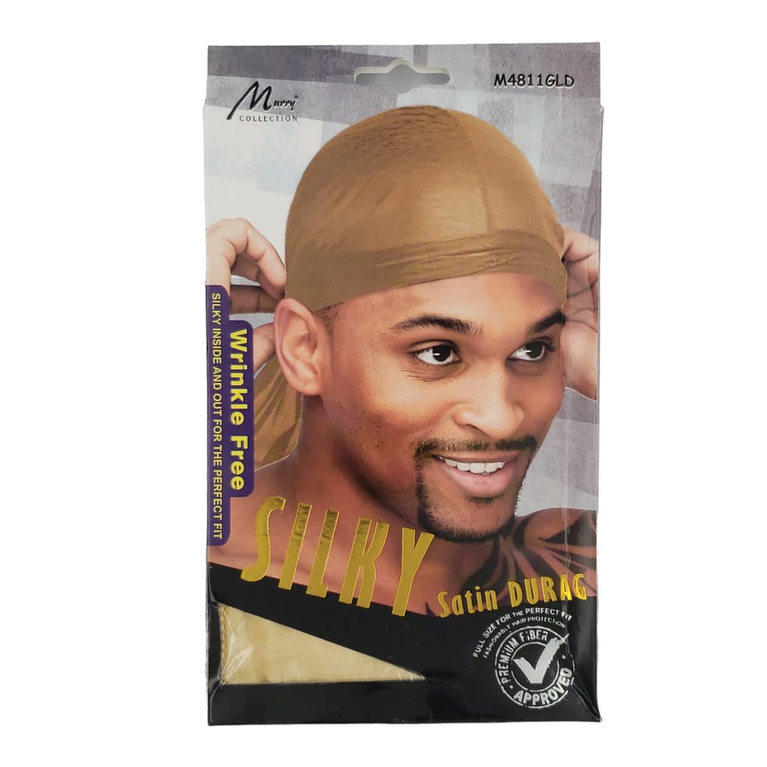 Murry Wrinkle Free Silky Satin Durag M4811GLD Murry Wrinkle Free Silky Satin Durag M4811GLD