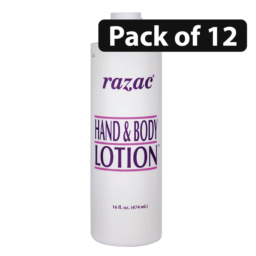 (Pack of 12) Razac Hand & Body Lotion 474ml (Pack of 12) Razac Hand & Body Lotion 474ml