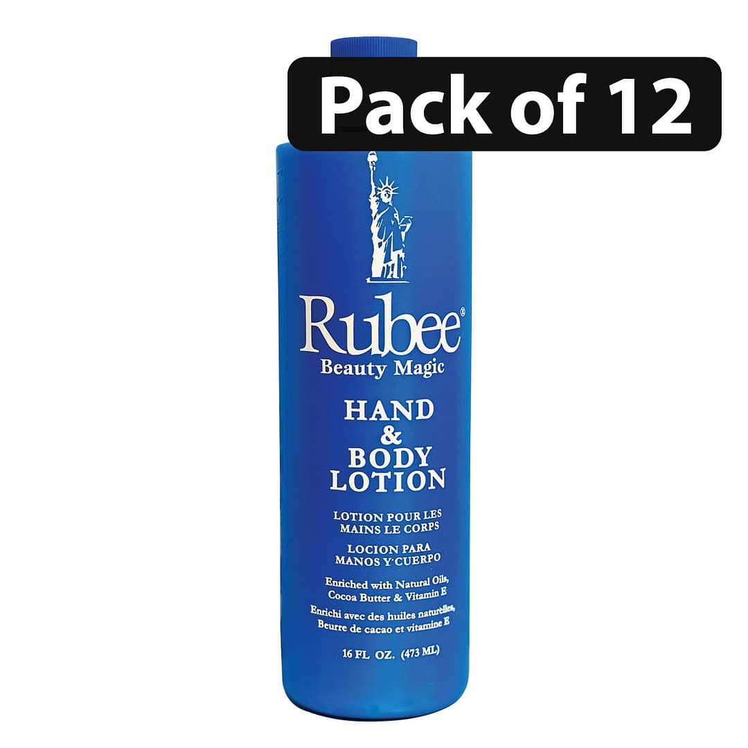 (Pack of 12) Rubee Hand & Body Lotion 16oz (Pack of 12) Rubee Hand & Body Lotion 16oz