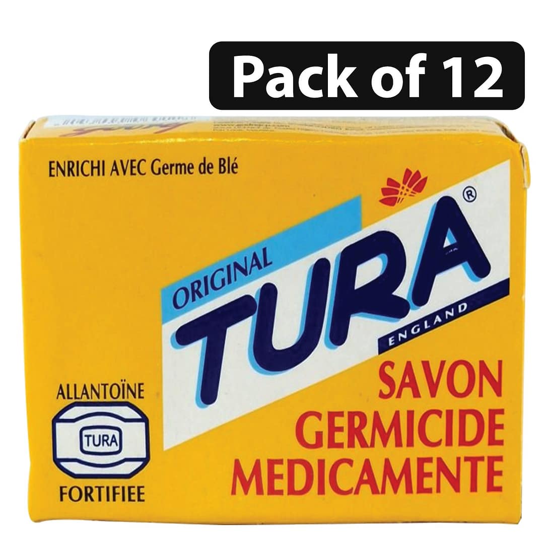 (Pack of 12) TURA Original Savon Soap 65g (Pack of 12) TURA Original Savon Soap 65g