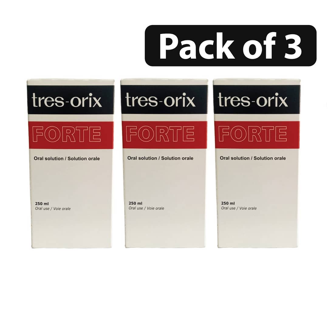 (Pack of 3) Tres-Orix Forte Oral Solution 250ml (Pack of 3) Tres-Orix Forte Oral Solution 250ml