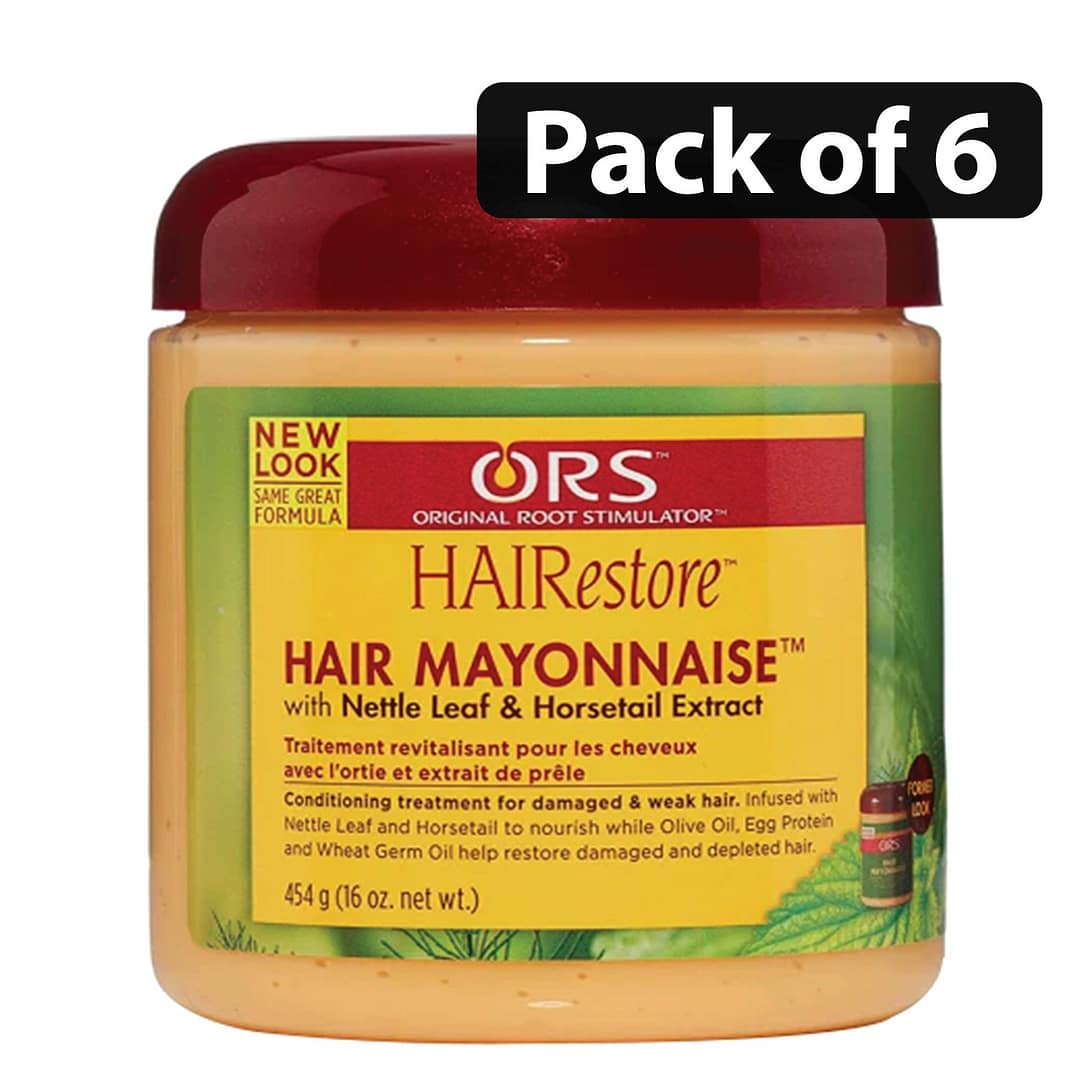 (Pack-of-6)-ORS-HairStore-Hair-Mayonnaise-with-Nettle-Leaf-16oz (Pack of 6)ORS HairStore Hair Mayonnaise with Nettle Leaf 16oz