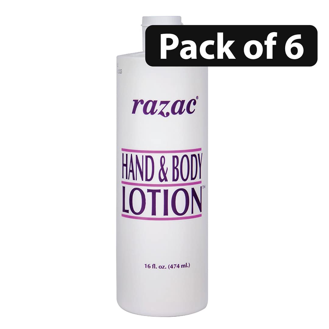 (Pack of 6) Razac Hand & Body Lotion 474ml (Pack of 6) Razac Hand & Body Lotion 474ml