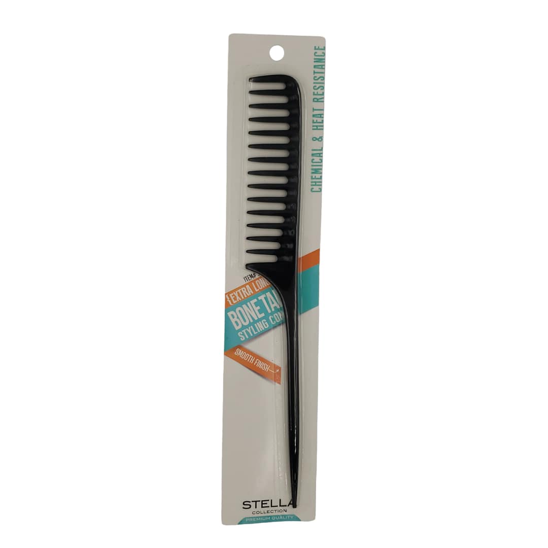 Stella Extra Long Bone Tail Styling Comb 2420 Stella Extra Long Bone Tail Styling Comb 2420