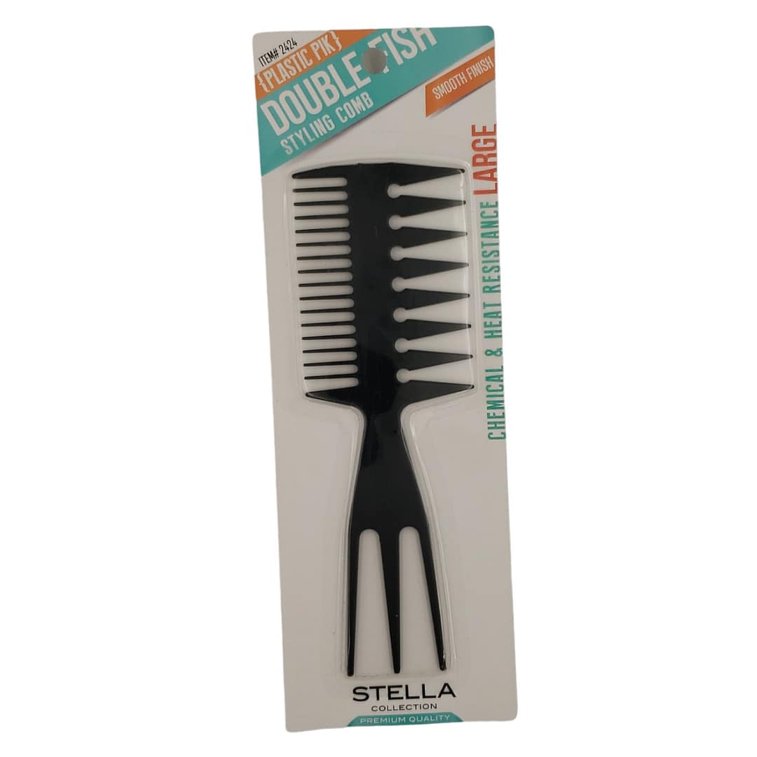 Stella Plastic Pik Double Fish Styling Comb 2424 Stella Plastic Pik Double Fish Styling Comb 2424