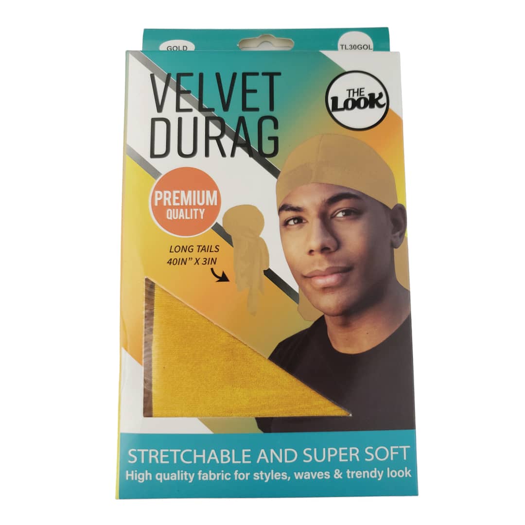 The Look Velvet Durag TL30GOL The Look Velvet Durag TL30GOL