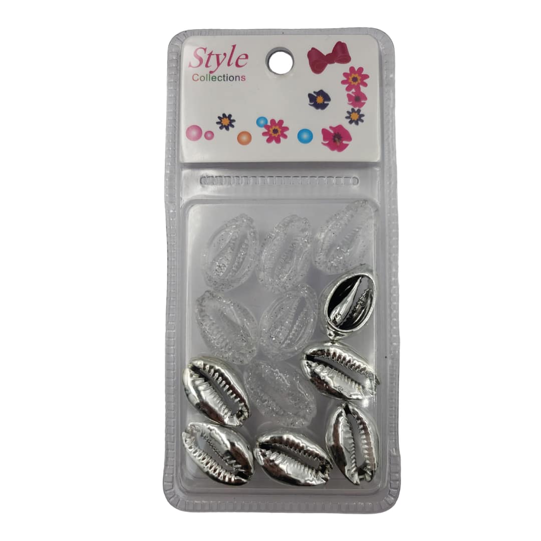 Style Collections Hair Beads BD015 Silver Style Collections Hair Beads BD015 Silver