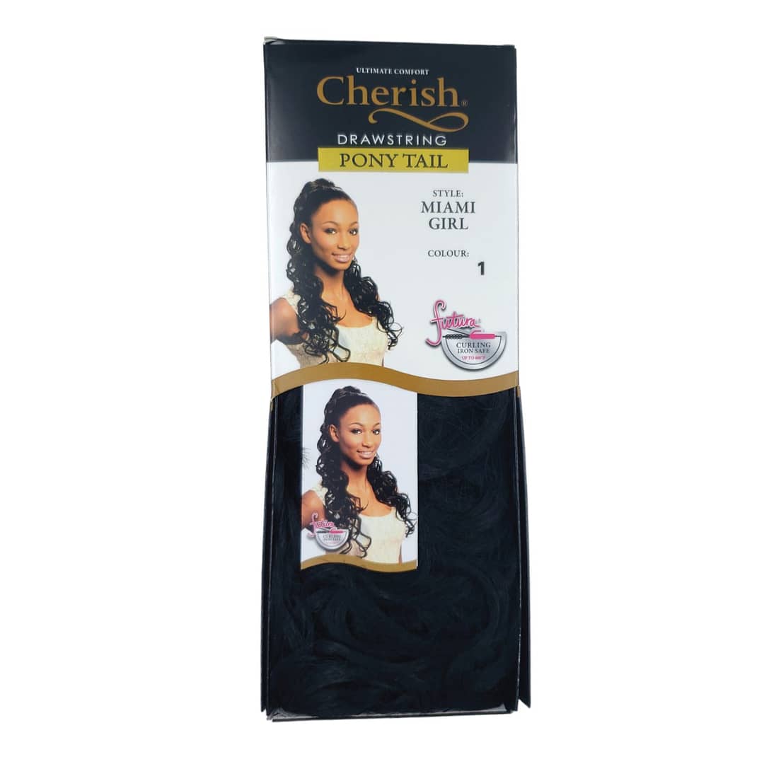 Cherish Drawstring Pony Tail Miami Girl 1 Cherish Drawstring Pony Tail Miami Girl 1