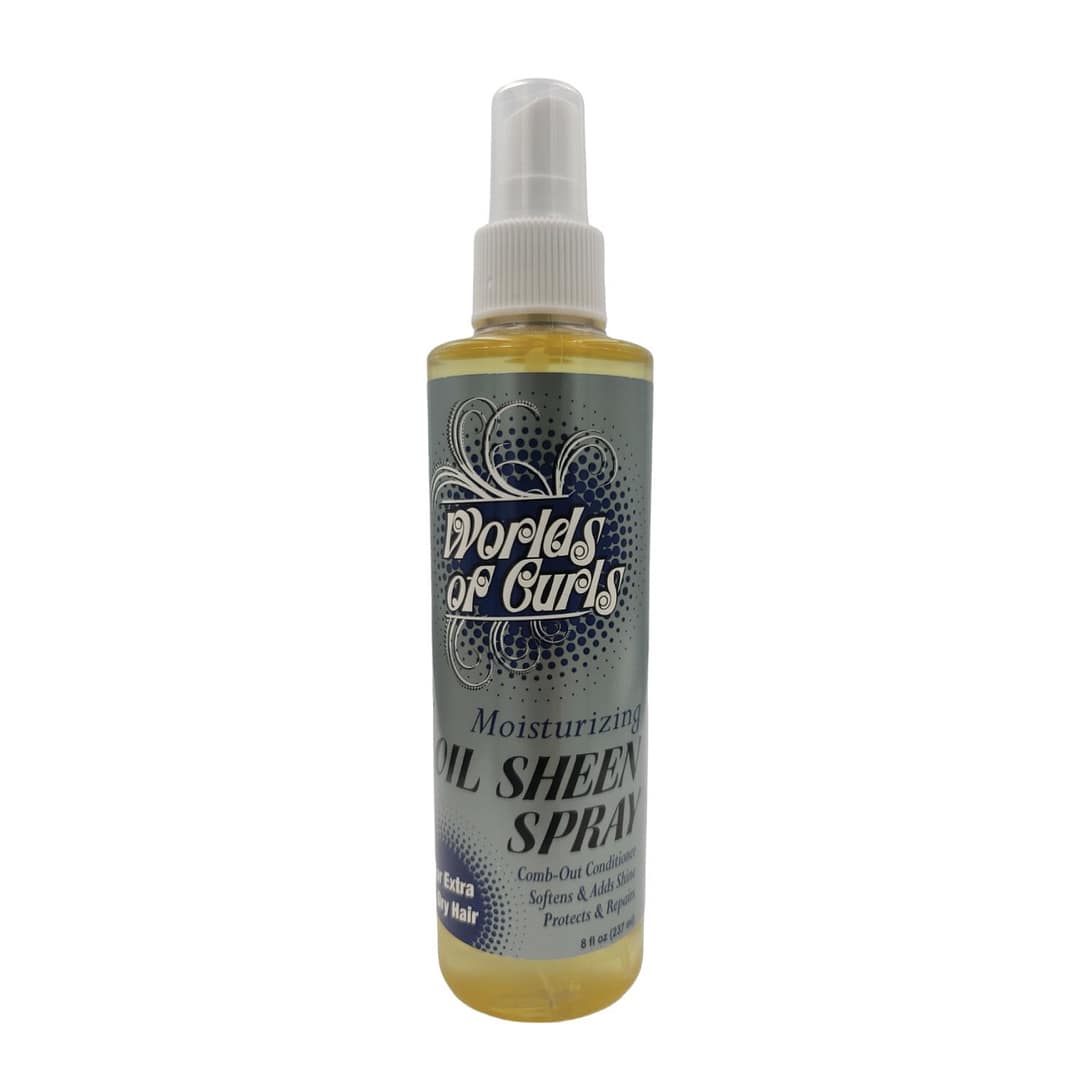 World Of Curls Oil Sheen Spray 8oz World Of Curls Oil Sheen Spray 8oz