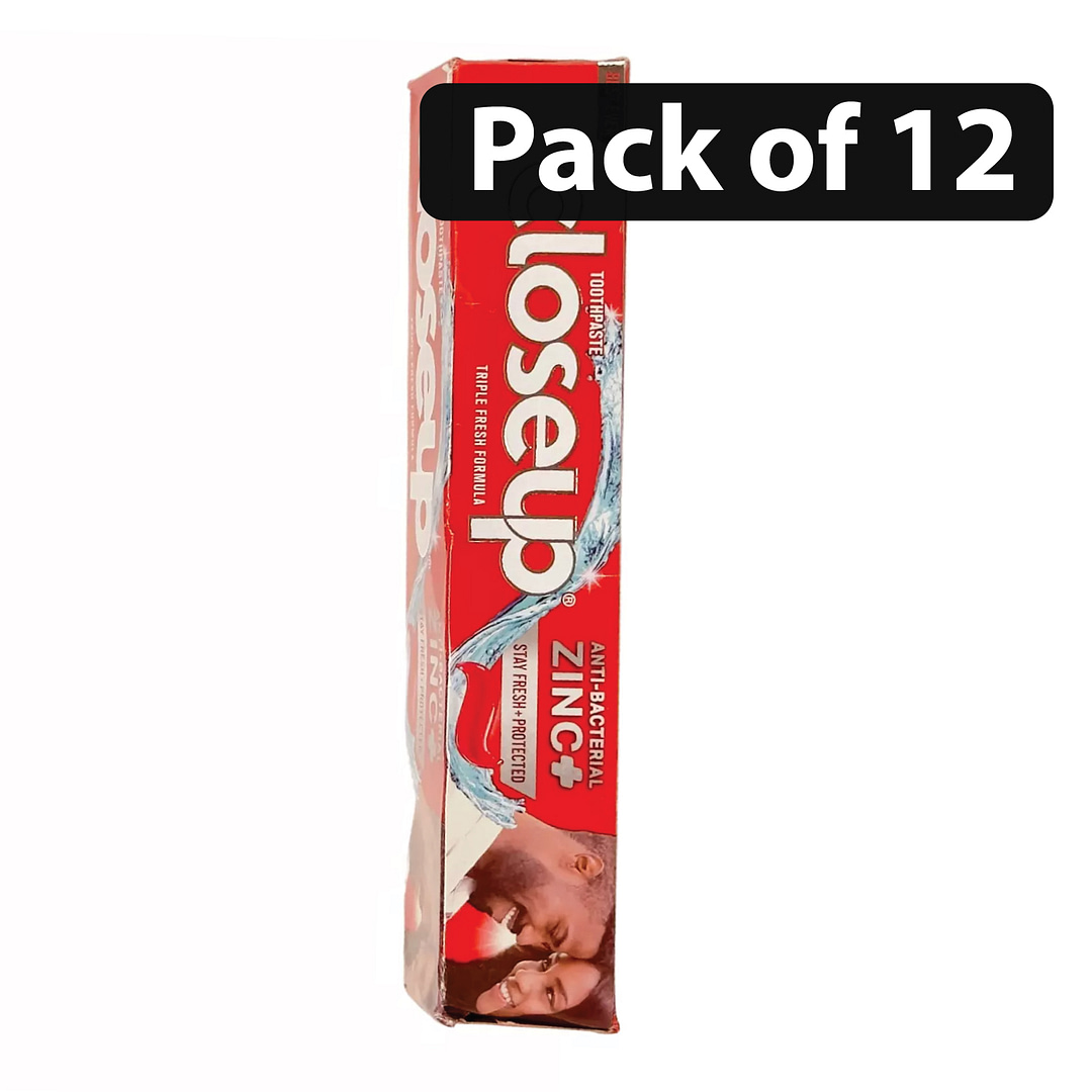 (Pack of 12) Close Up Triple Fresh Formula Toothpaste Red Hot 130g (Pack of 12) Close Up Triple Fresh Formula Toothpaste Red Hot 130g