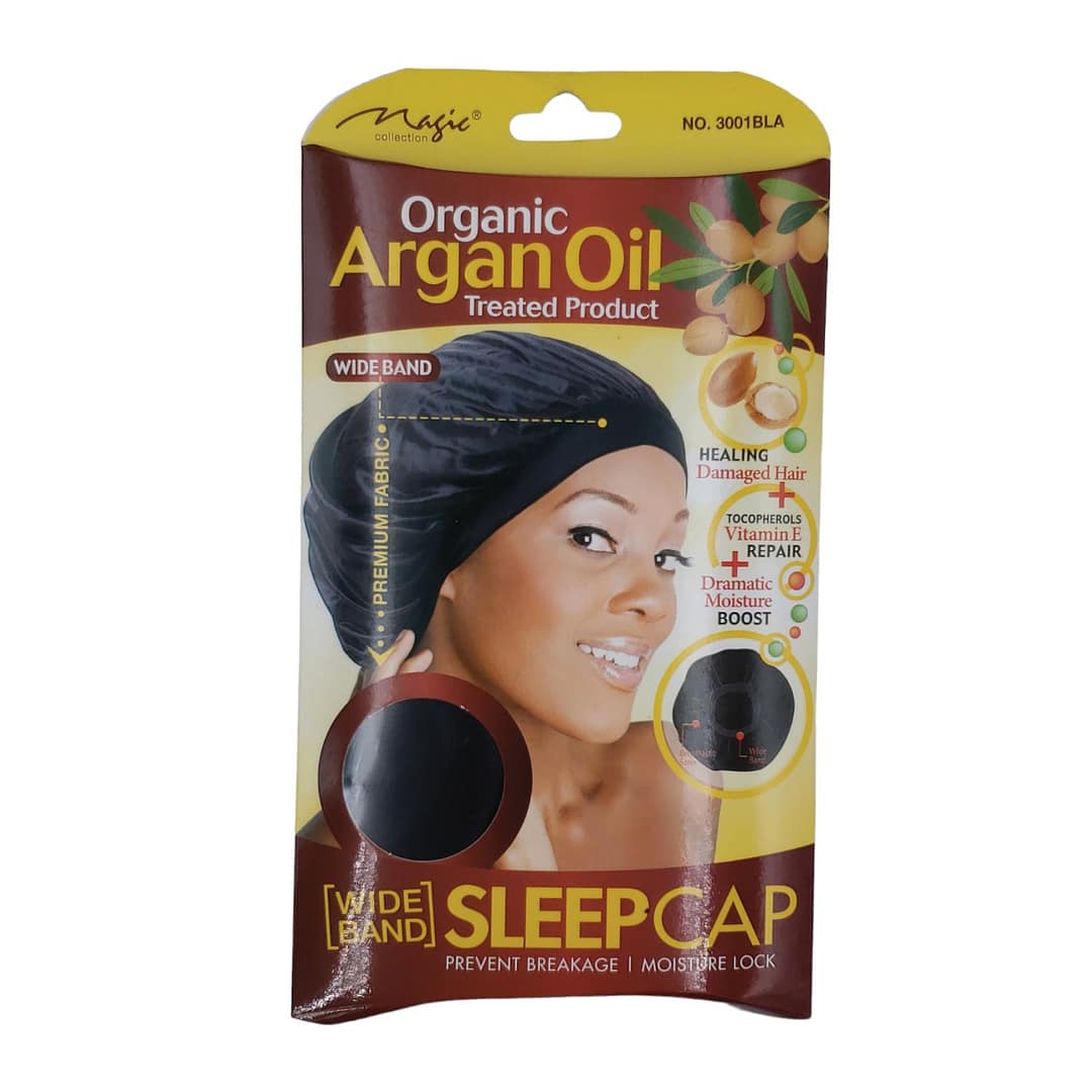 Magic Wide Band Sleep Cap 3001 Black Magic Wide Band Sleep Cap 3001 Black