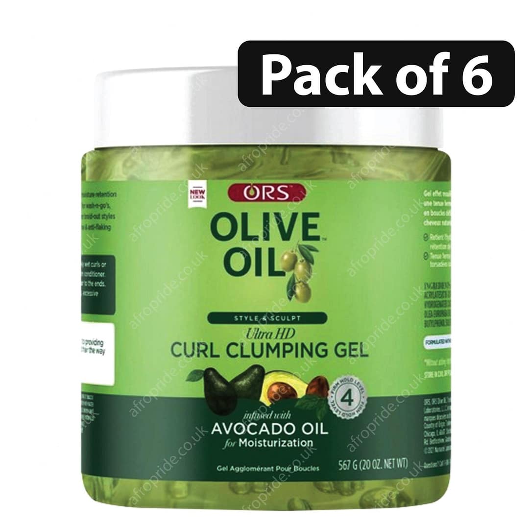 (Pack of 6) ORS Olive Oil Curl Clumping Gel with Avacado Oil 20oz (Pack of 6) ORS Olive Oil Curl Clumping Gel with Avacado Oil 20oz