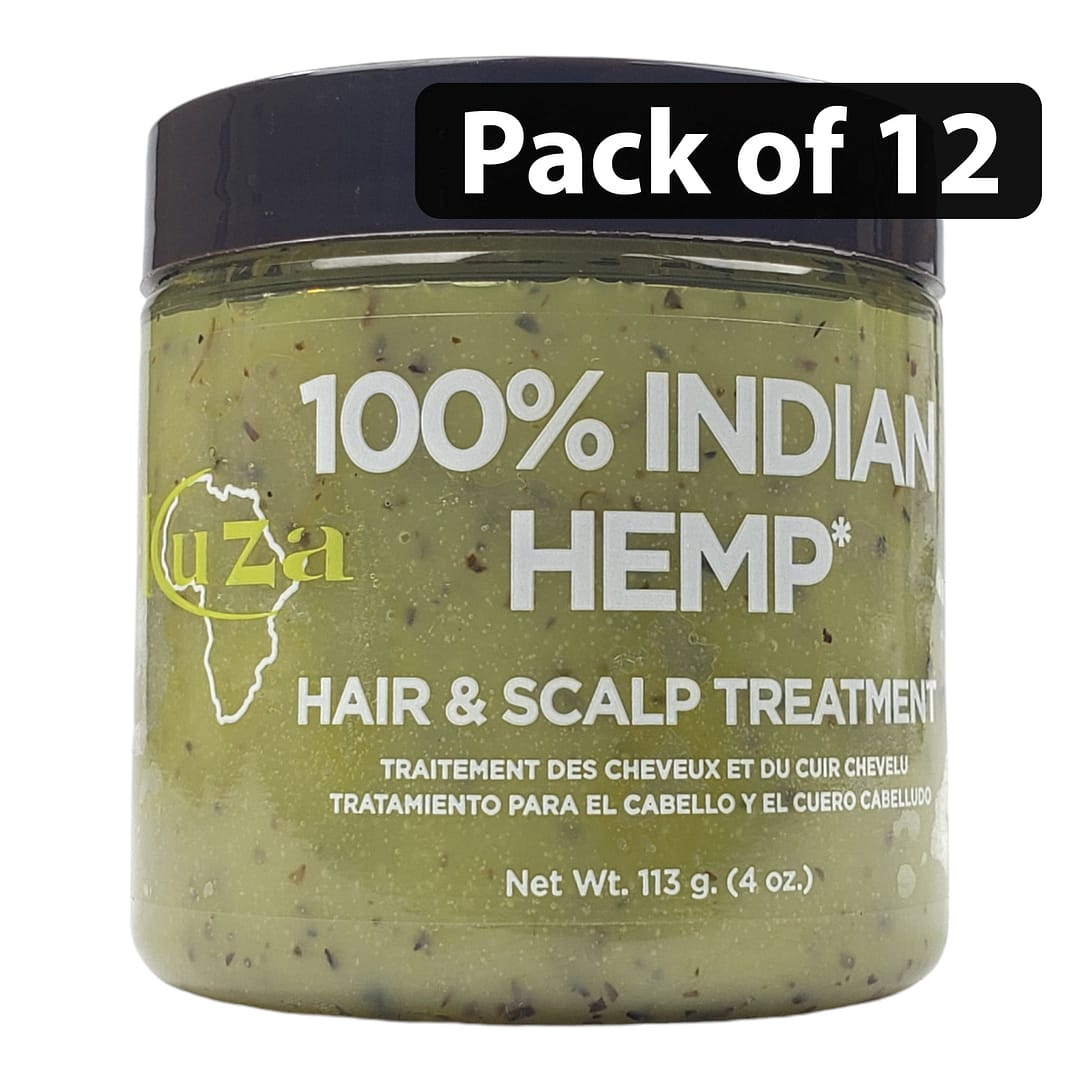 (Pack of 12) Kuza 100% Indian Hemp Hair & Scalp treatment 4oz (Pack of 12) Kuza 100% Indian Hemp Hair & Scalp treatment 4oz